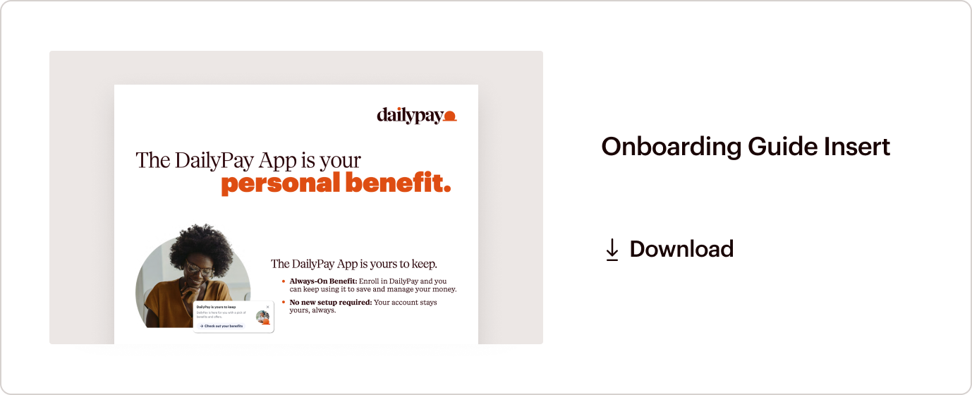 Onboarding Guide Insert